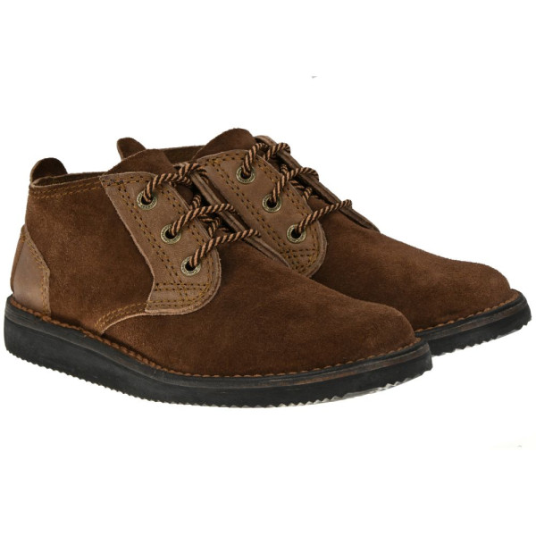 Courteney Vellie in Brown Suede Kudu Leather