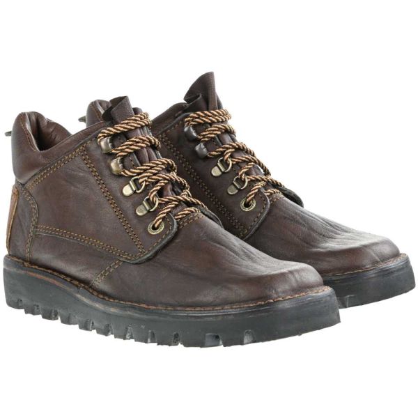 Courteney Hunter in Dark Brown Buffalo Leather