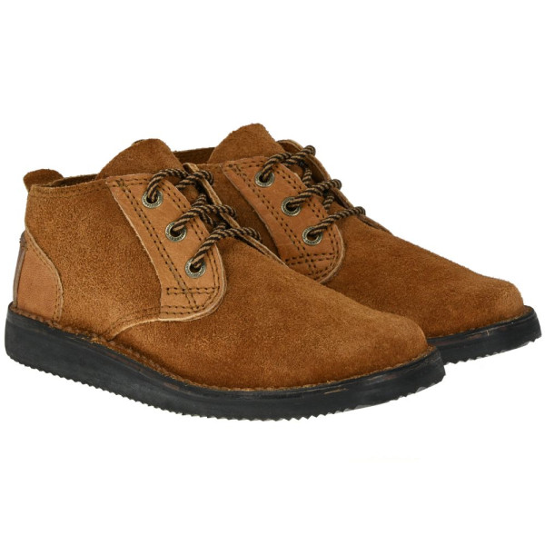 Courteney Vellie in Light Brown Suede Kudu Leather