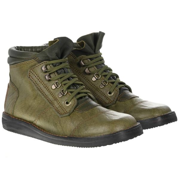 Courteney Safari in Olive Buffalo Leather